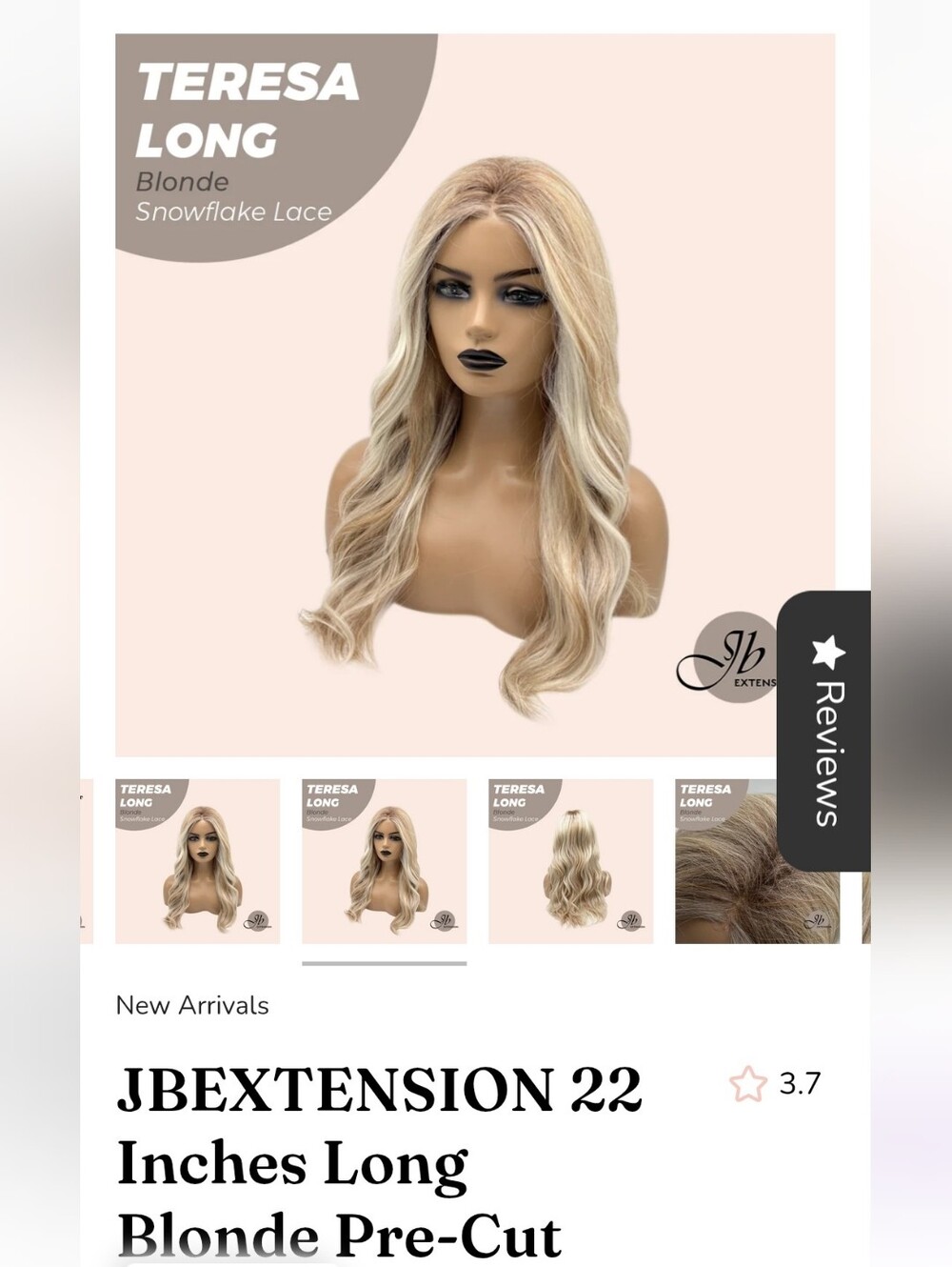 Blonde Long Wavy Women’s Wig - Natural Blonde Blend - Picture 8 of 8